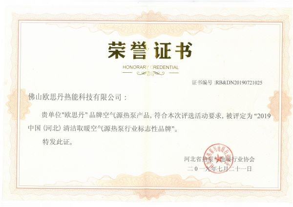 2019河北清洁能源标志性品牌